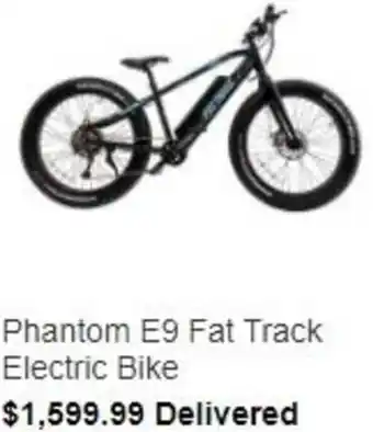 Costco Phantom E9 FAT Track Electric Bike offer