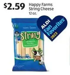 Aldi Happy Farms String Cheese offer