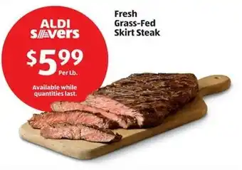 Aldi Fresh Grass-Fed Skirt Steak offer