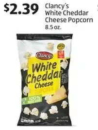 Aldi Clancy's White Cheddar Cheese Popcorn offer