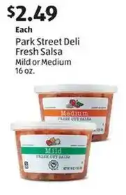 Aldi Park Street Deli Fresh Salsa Mild or Medium offer