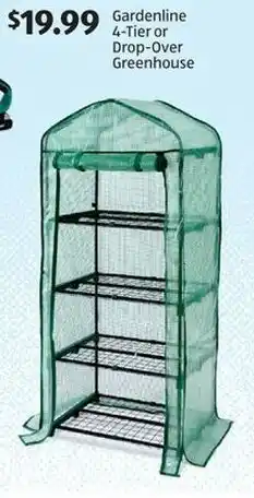 Aldi Gardenline 4-Tier or Drop-Over Greenhouse offer