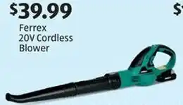 Aldi Ferrex 20V Cordless Blower offer