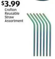 Aldi Crofton Reusable Straw Assortment offer