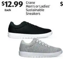 Aldi Crane Men's or Ladies' Sustainable Sneakers offer