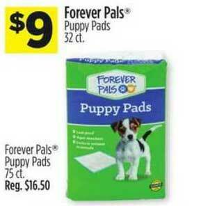 Dollar General Forever Pals Puppy Pads offer