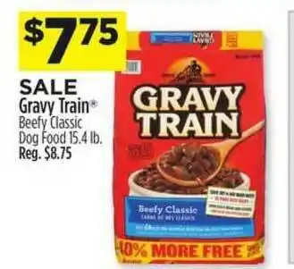 Dollar General Gravy Train Beefy Classic Dog Food offer