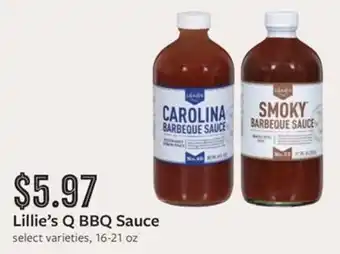 Fareway Lillie's Q BBQ Sauce offer