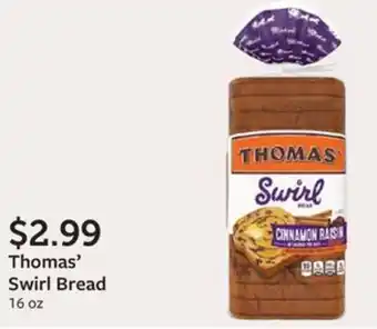 Fareway Thomas' Swirl Bread 16 oz offer