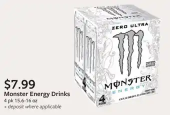 Fareway Monster Energy Drinks offer