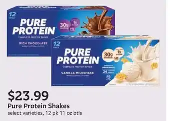 Fareway Pure Protein Shakes offer