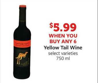 Fareway Yellow Tail Wine offer