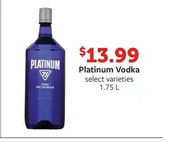 Fareway Platinum Vodka offer