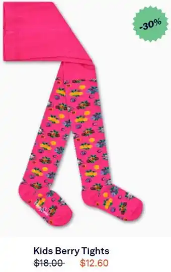 Happy Socks Kids Berry Tights offer