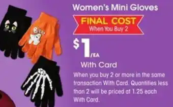 Fred Meyer Women's Mini Gloves offer