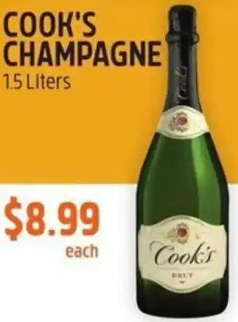 Foods Co Cook's Champagne 1.5 Liters offer