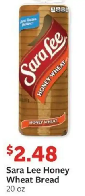 Fareway Sara Lee Honey Wheat Bread 20 oz offer