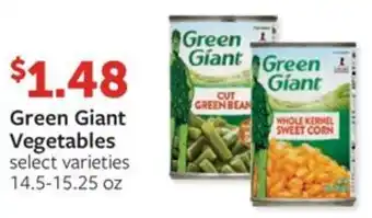 Fareway Green Giant Vegetables offer