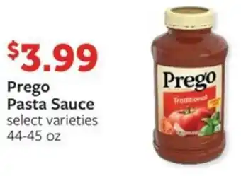 Fareway Prego Pasta Sauce offer