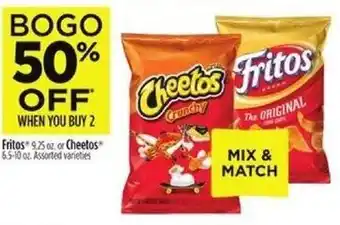 Dollar General Fritos 9.25 oz. or Cheetos 6.5-10 oz. Assorted varieties offer