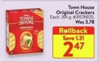 Walmart Town House Original Crackers offer