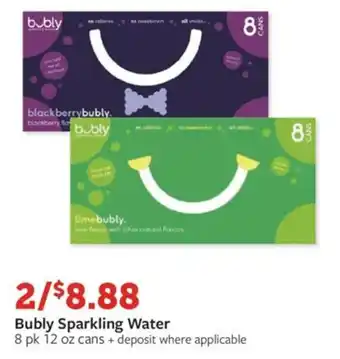 Fareway Bubly Sparkling Water offer