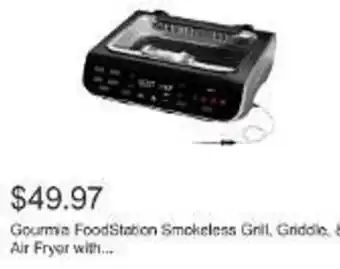 Costco Gourmia FoodStation Smokeless Grill, Griddle & Air Fryer with... offer