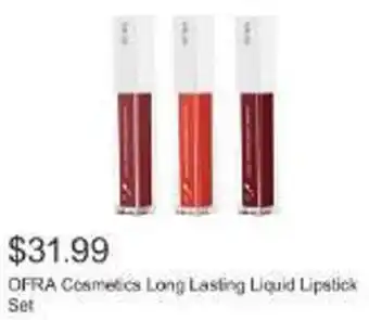 Costco OFRA Cosmetics Long Lasting Liquid Lipstick Set offer