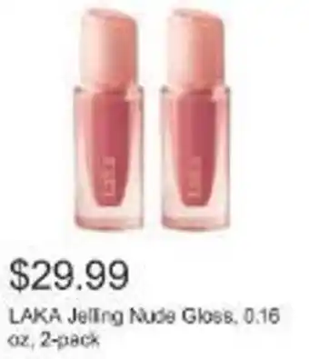Costco LAKA Jelling Nude Gloss. 0.16 oz, 2-pack offer