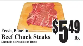 Baja Ranch Beef Chuck Steaks offer