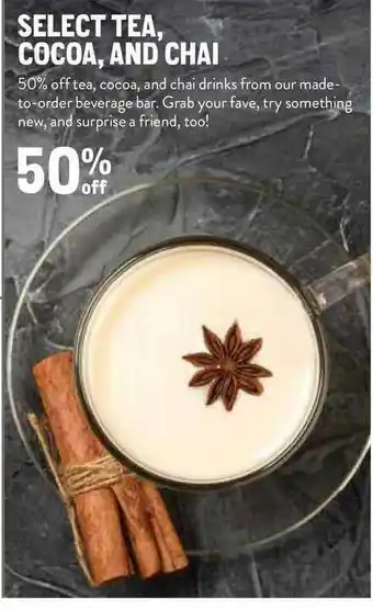 New Seasons Market Select Tea, Cocoa, And Chai offer