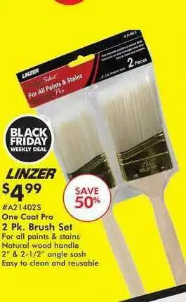 Valu Home Centers Linzer Brush Set offer