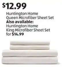 Aldi Huntington Home Queen Microfiber Sheet offer