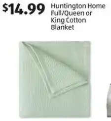 Aldi Huntington Home Full/Queen or King Cotton Blanket offer