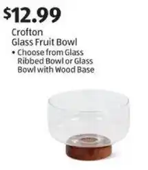 Aldi Crofton Glass Fruit Bowl offer