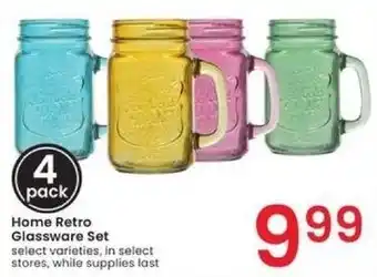 Albertsons Home Retro Glassware Set offer