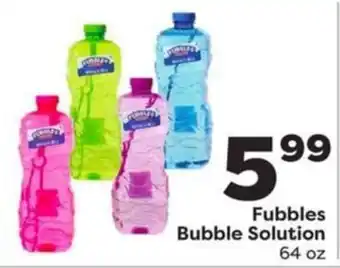 Weis Markets Fubbles Bubble Solution offer