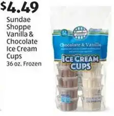 Aldi Sundae Shoppe Vanilla & Chocolate Ice Cream Cups offer