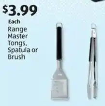 Aldi Range Master Tongs, Spatula or Brush offer