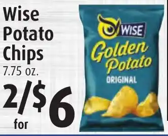 Gristedes Wise Potato Chips offer