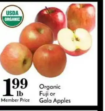 Pavilions Organic Fuji Or Gala Apples offer