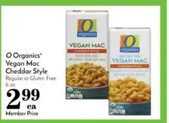 Pavilions O Organics® Vegan Mac Cheddar Style offer