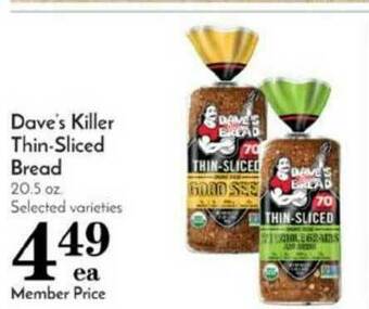 Pavilions Dave's Killer Thin-Sliced Bread offer
