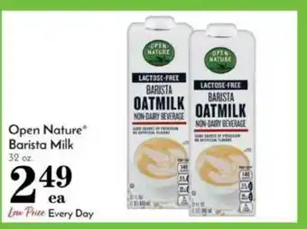 Pavilions Open Nature® Barista Milk offer