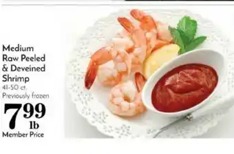 Pavilions Medium Raw Peeled & Deveined Shrimp offer