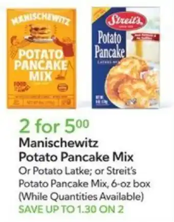 Publix Manischewitz Potato Pancake Mix offer