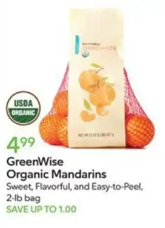 Publix GreenWise Organic Mandarins offer