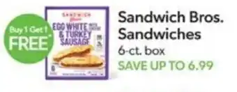 Publix Sandwich Bros. Sandwiches offer