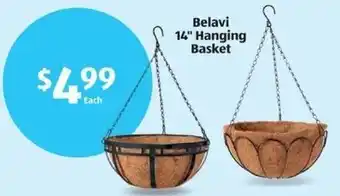 Aldi Belavi 14" Hanging Basket offer