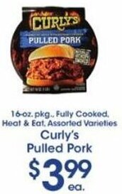 Price Rite Curly's Pulled Pork offer